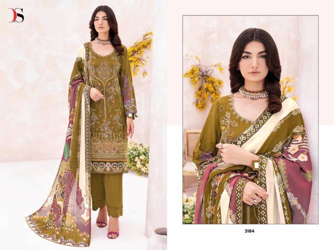Deepsy Cheveron 8 Cotton Pakistani Suits Catalog
